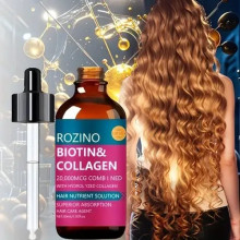 Сироватка для живлення волосся Rozino Biotin & Collagen.
